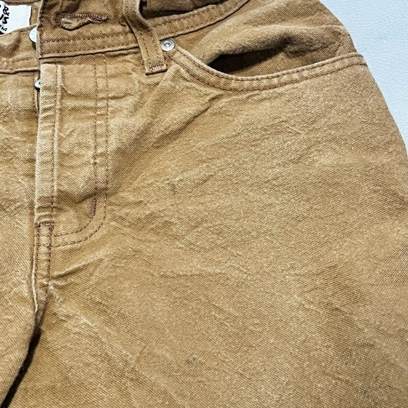 Naked & Famous Denim Pant Red Line Selvedge Brown Jeans Men Japan 30x32 Khaki - Picture 14 of 15